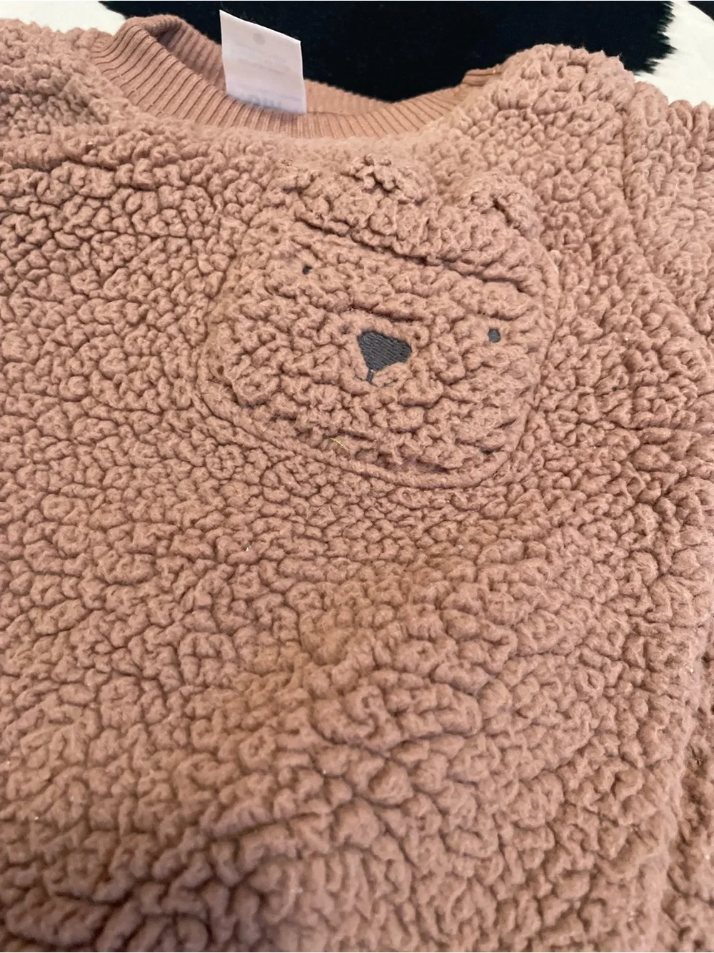 2/$12 Carters Fuzzy Bear Sweatshirt Outfit